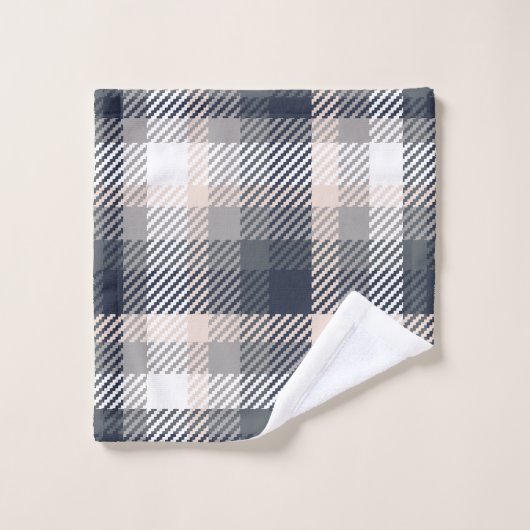 Herfst Elegant Gray & Taupe Modern Farmhouse Pset Bad Handdoek (Wasdoekje)