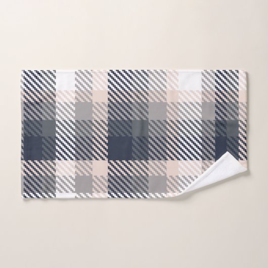 Herfst Elegant Gray & Taupe Modern Farmhouse Pset Bad Handdoek (Handdoek)