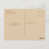 Herfst Elegant Greenery Briefkaart (Achterkant)