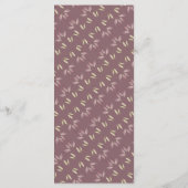 Herfst Elegant herfstblad bruiloft diner menu Kaar (Achterkant)