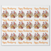 Herfst Elegant Pumpkin Cadeaupapier (Vlak)
