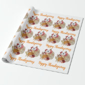 Herfst Elegant Pumpkin Cadeaupapier (Uitgerold)