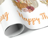 Herfst Elegant Pumpkin Cadeaupapier (Rol Hoek)