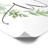 Herfst Elegant Pumpkin Welkomstteken Poster (Hoek)