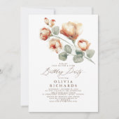 Herfst Elegant Romantic Floral Birthday Kaart (Voorkant)