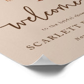 Herfst Elegant Vrijgezellenfeest Poster (Hoek)