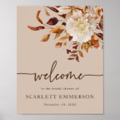 Herfst Elegante Bruiloftfeest Poster (Voorkant)