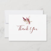 Herfst Elegantie Dank u kaarten (Achterkant)