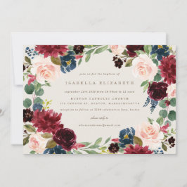 Herfst Elegantie Doopuitnodiging Kaart