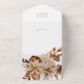 Herfst Elegantie, Herfst bruiloft All In One Uitnodiging (Buitenkant)