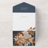 Herfst Elegantie, herfst bruiloft uitnodigen met Q All In One Uitnodiging (Buitenkant)