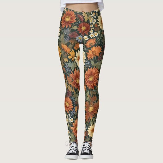 Herfst Elegantie Leggings (Voorkant)