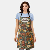 Herfst Elegantie Schort (Gedragen)