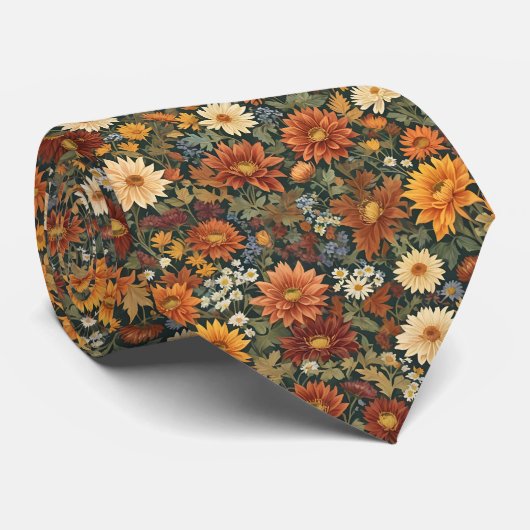 Herfst Elegantie Stropdas (Opgerold)