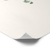 Herfst Elegantie Trouw Welkom Bord Poster (Hoek)