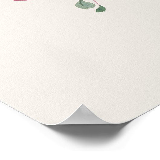 Herfst Elegantie Trouw Welkom Bord Poster (Hoek)