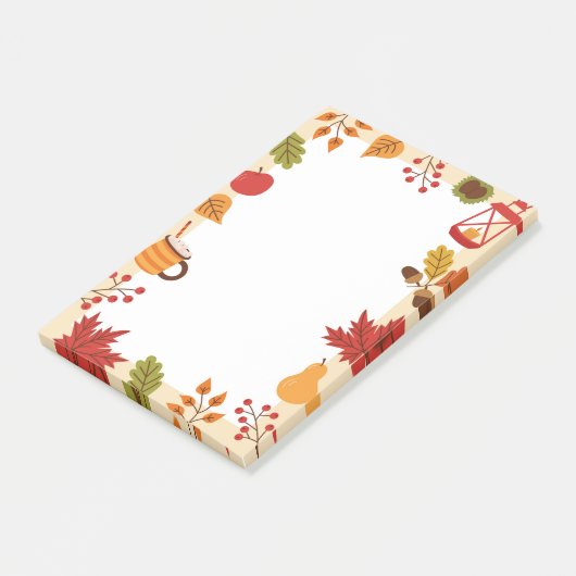 Herfst Elementen Nota's Post-it® Notes (Schuin)