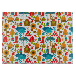 Herfst-elementen Snijplank