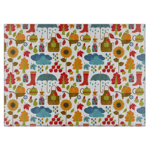 Herfst-elementen Snijplank (Voorkant)