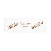 Herfst Elements, najaar aangepaste retourlabels Etiket (Voorkant)