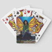 Herfst Elf Bewaker Dobermann Fantasie Pokerkaarten (Achterkant)