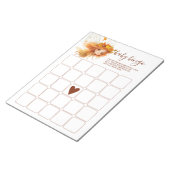 Herfst Elf Bos Baby Bingo Notitieblok (Schuin)