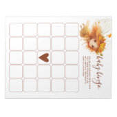 Herfst Elf Bos Baby Bingo Notitieblok (Voorkant)