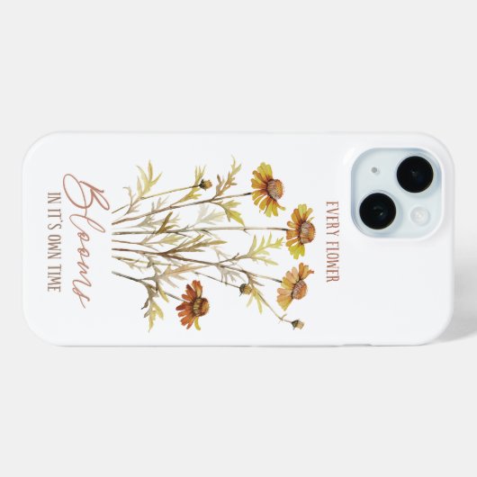 herfst | Elke bloem bloeit in zijn eigen tijd Case-Mate iPhone Case (Achterkant (horizontaal))