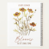 herfst | Elke bloem bloeit in zijn eigen tijd Planner (Achterkant)