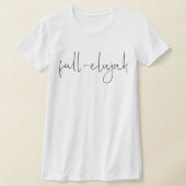 Herfst-eluja Trendy Minimalistische Herfst-Hallelu T-shirt (Laagn)