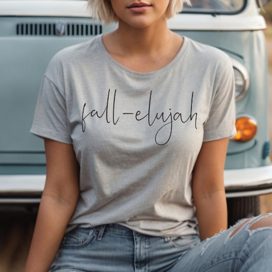 Herfst-eluja Trendy Minimalistische Herfst-Hallelu T-shirt