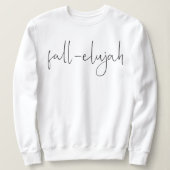 Herfst-eluja Trendy Minimalistische Herfst-Hallelu Trui (Design voorkant)