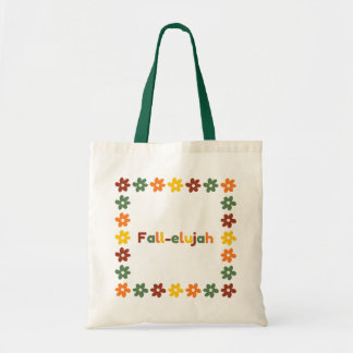 Herfst-elujah Canvas tas met kleurrijke bloemen Li