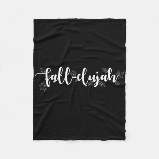 Herfst-elujah T-shirt Vrouwen Herfst Liefde Herfst Fleece Deken (Voorkant)