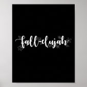 Herfst-elujah T-shirt Vrouwen Herfst Liefde Herfst Poster (Voorkant)