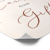 Herfst en Autumn Boho Bruiloftfeest Countdown Bord Poster (Hoek)