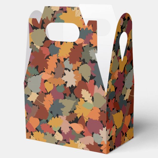 Herfst en bladeren bedankdoosjes (Geopend)
