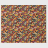 Herfst en bladeren cadeaupapier (Vlak)