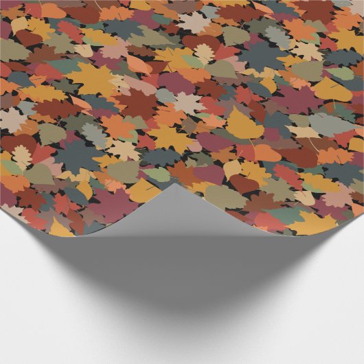 Herfst en bladeren cadeaupapier (Hoek)
