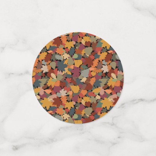 Herfst en bladeren confetti (Kleine voorkant)