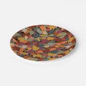 Herfst en bladeren papieren bordje (Gekanteld)