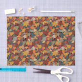 Herfst en bladeren tissuepapier (Craft)