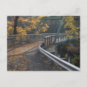 Herfst en brug over de Millers Briefkaart (Voorkant)