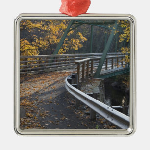 Herfst en brug over de Millers Metalen Ornament
