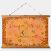 Herfst en dankbaar hout bedekt wandtapijt hangend wandkleed (Voorkant)