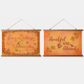 Herfst en dankbaar hout bedekt wandtapijt hangend wandkleed (Dubbel)