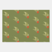 Herfst- en fruitsoorten, bessen en Pinecones, als Inpakpapier Vel (Voorkant 3)