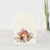 Herfst- en goudbruiloft bedankkaart (Achterkant)