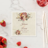 Herfst- en goudbruiloft servet (Insitu)