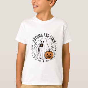 Herfst en griezelige geest t-shirt